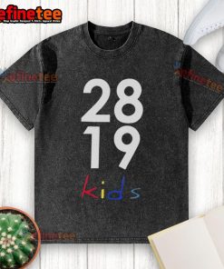 Kids washed t-shirt in soft fabric, featuring a trendy design, perfect for casual wear and everyday adventures.