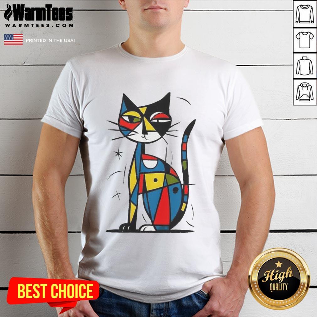 Official Abstract Japanese Cat T Shirt Official Abstract Japanese Cat T-Shirt featuring a vibrant cat design, perfect for cat lovers and unique fashion enthusiasts.