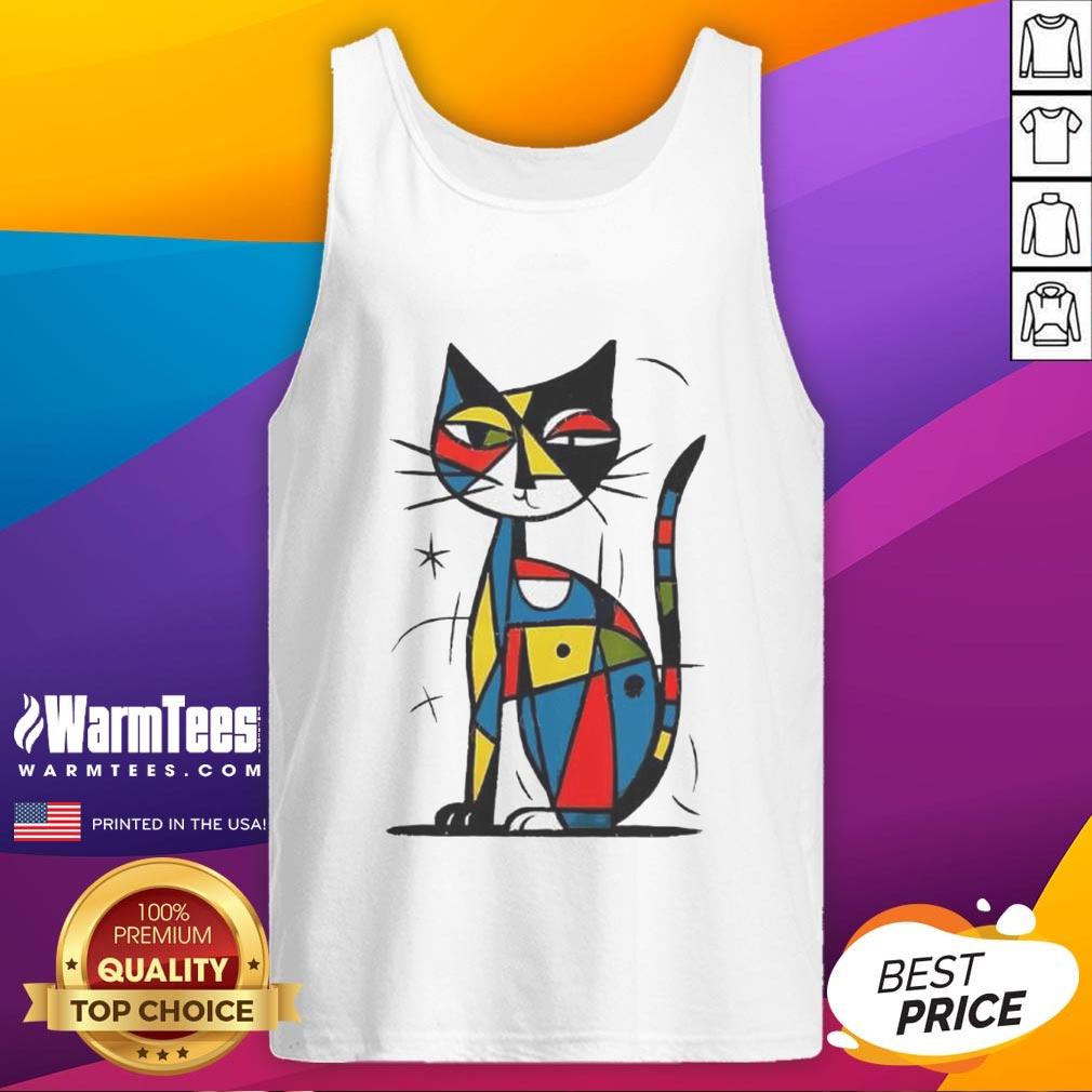 Official Abstract Japanese Cat Tank Top Official Abstract Japanese Cat Tank Top featuring a vibrant design of a cat in a unique artistic style.