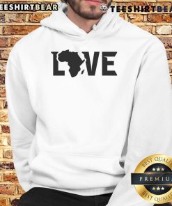 Official Africa Love Hoodie in vibrant colors, showcasing a stylish design celebrating African culture and unity.