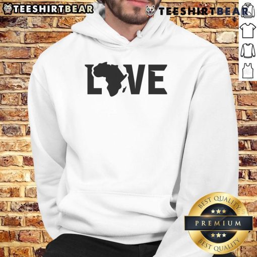 Official Africa Love Hoodie in vibrant colors, showcasing a stylish design celebrating African culture and unity.