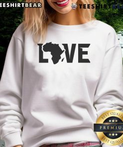 Official Africa Love Sweatshirt in vibrant colors, showcasing a stylish design perfect for casual wear and cultural expression.