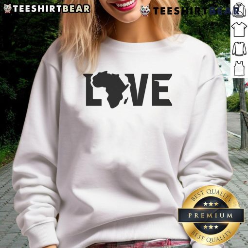 Official Africa Love Sweatshirt in vibrant colors, showcasing a stylish design perfect for casual wear and cultural expression.