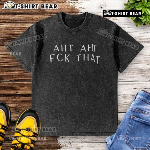 Official AHT FCK That washed t-shirt featuring a stylish graphic design, perfect for casual wear and adding flair to your outfit.