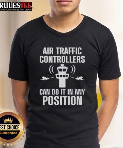 Official Air Traffic Controller Any Position ATC Flight Control T-Shirt featuring a stylish design for aviation enthusiasts.