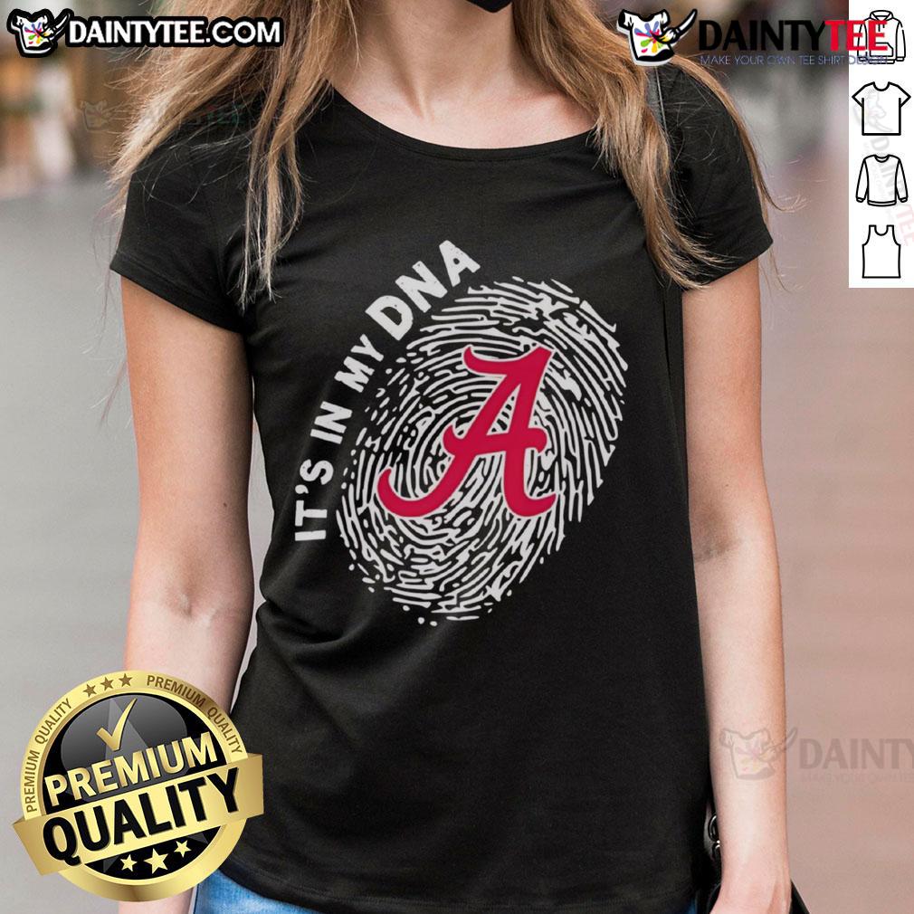 Official Alabama Crimson Tide In My Dna Ladies Tee