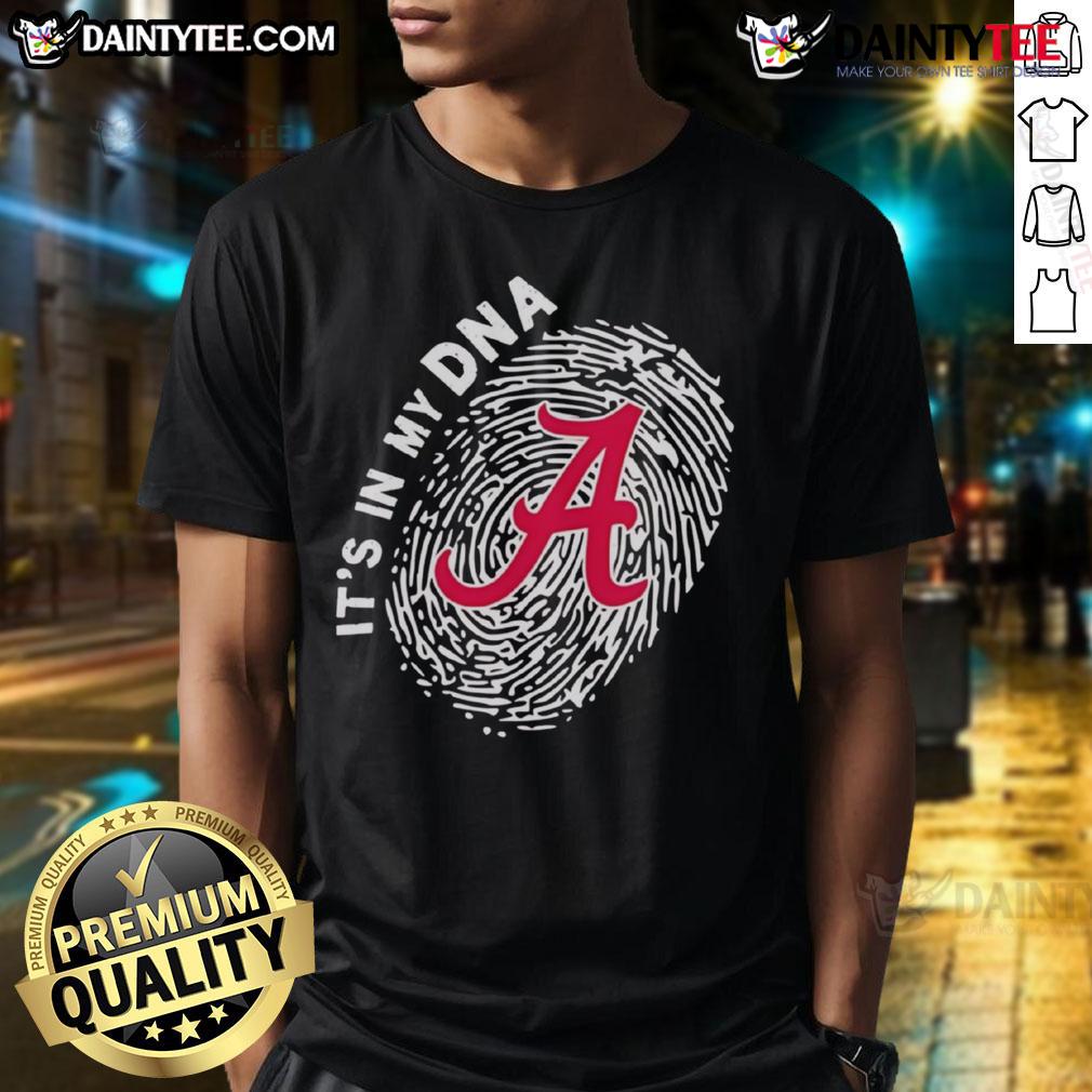 Official Alabama Crimson Tide In My Dna T Shirt Official Alabama Crimson Tide In My DNA T-Shirt featuring bold team graphics for passionate fans and supporters.