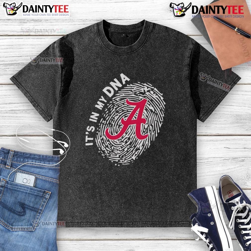 Official Alabama Crimson Tide In My Dna Washed T Shirt