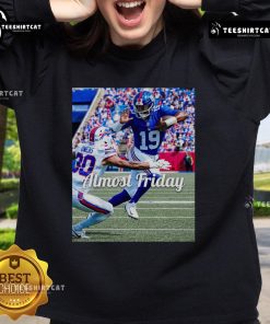 Official Almost Friday Jameis Heisman Sweatshirt in navy blue, featuring a stylish design perfect for fans.