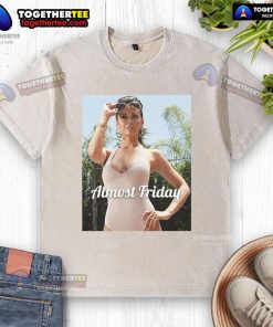 Official Almost Friday Sloane Washed T-Shirt in soft cotton, featuring a relaxed fit and stylish vintage wash design.