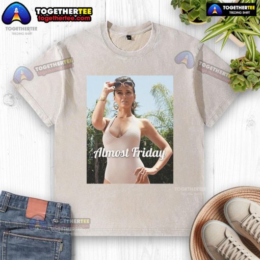 Official Almost Friday Sloane Washed T-Shirt in soft cotton, featuring a relaxed fit and stylish vintage wash design.