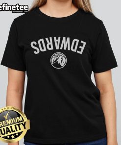 Official Anthony Edwards Minnesota Timberwolves invert upside ladies tee featuring bold graphics and stylish design.