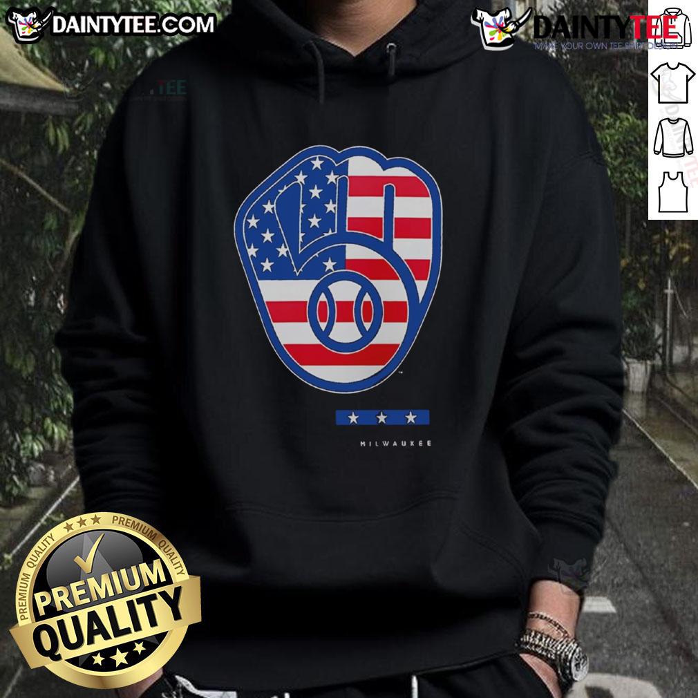 Official Anthracite Milwaukee Brewers Americana Logo Hoodie Official Anthracite Milwaukee Brewers Americana Logo Hoodie featuring a stylish design and team colors.