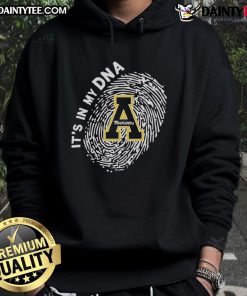 Official Appalachian State Mountaineers 'In My DNA' hoodie showcasing school spirit and style for fans and students.