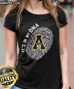 Official Appalachian State Mountaineers In My DNA Ladies Tee featuring a stylish design for passionate fans.