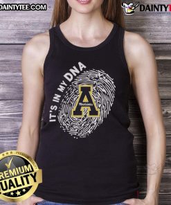 Alt Text: Official Appalachian State Mountaineers tank top featuring In My DNA design for fans and supporters.