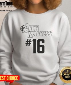 Texas Longhorns sweatshirt featuring Arch Madness 16 design, perfect for fans supporting their team in style.