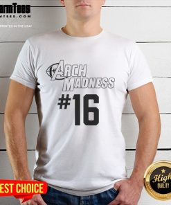 Official Arch Madness 16 Texas Longhorns T-Shirt featuring vibrant team colors and logo for fans and supporters.