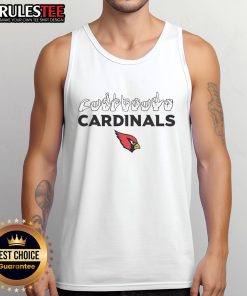 Official Arizona Cardinals Football youth tank top featuring love sign hand signals, perfect for young fans.