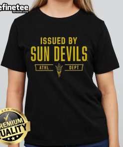 Official Arizona State Sun Devils ladies tee from the Sun Devils Athletic Department, showcasing school pride and style.