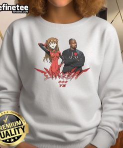 Official Asuka X Kanye West sweatshirt featuring unique design and vibrant colors, perfect for streetwear enthusiasts.