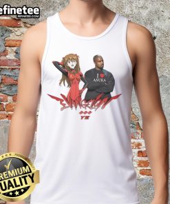 Official Asuka X Kanye West Tank Top featuring unique graphic design, perfect for fans of anime and streetwear fashion.