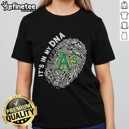 Official Athletics In My DNA Ladies Tee featuring a stylish design, perfect for sports enthusiasts and casual wear.