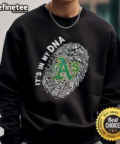 Official Athletics In My DNA Sweatshirt in navy blue, featuring a bold logo and comfortable fit for sports enthusiasts.