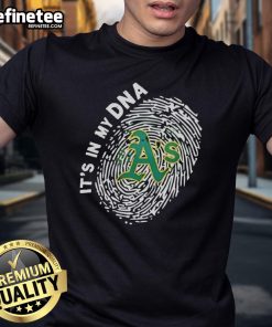 Official Athletics In My DNA T-Shirt featuring bold lettering and a sporty design for fitness enthusiasts and fans.