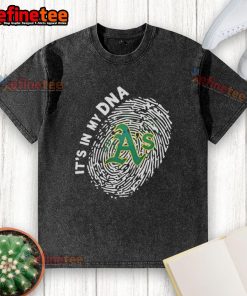 Official Athletics In My DNA washed t-shirt featuring a stylish design, perfect for sports enthusiasts and casual wear.