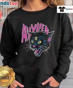 Cozy Official Ayylien 3 Eyed Cat Sweatshirt featuring a unique cat design, perfect for casual wear and cat lovers.