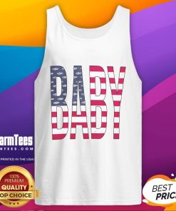 Official Baby USA Paint Tank Top featuring a vibrant design, perfect for stylish infants celebrating American pride.