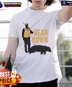 Official Bear Down Bear Hunting T-Shirt featuring a bold graphic design and comfortable fit for outdoor enthusiasts.