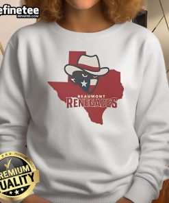 Official Beaumont Renegades Texas Map Sweatshirt featuring a stylish design and vibrant colors, perfect for fans.