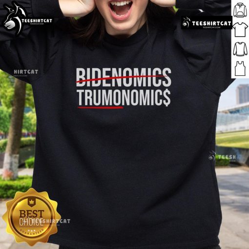 Official Bidenomics Maganomics sweatshirt featuring bold graphics, perfect for supporters of economic policies and style.