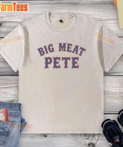 Alt Text: Official Big Meat Pete New York Mets washed t-shirt featuring vibrant team colors and logo, perfect for fans.