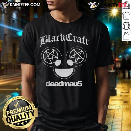 Official Blackcraft Ghosts N Stuff Deadmau5 T-Shirt featuring vibrant graphics and a stylish design for fans.