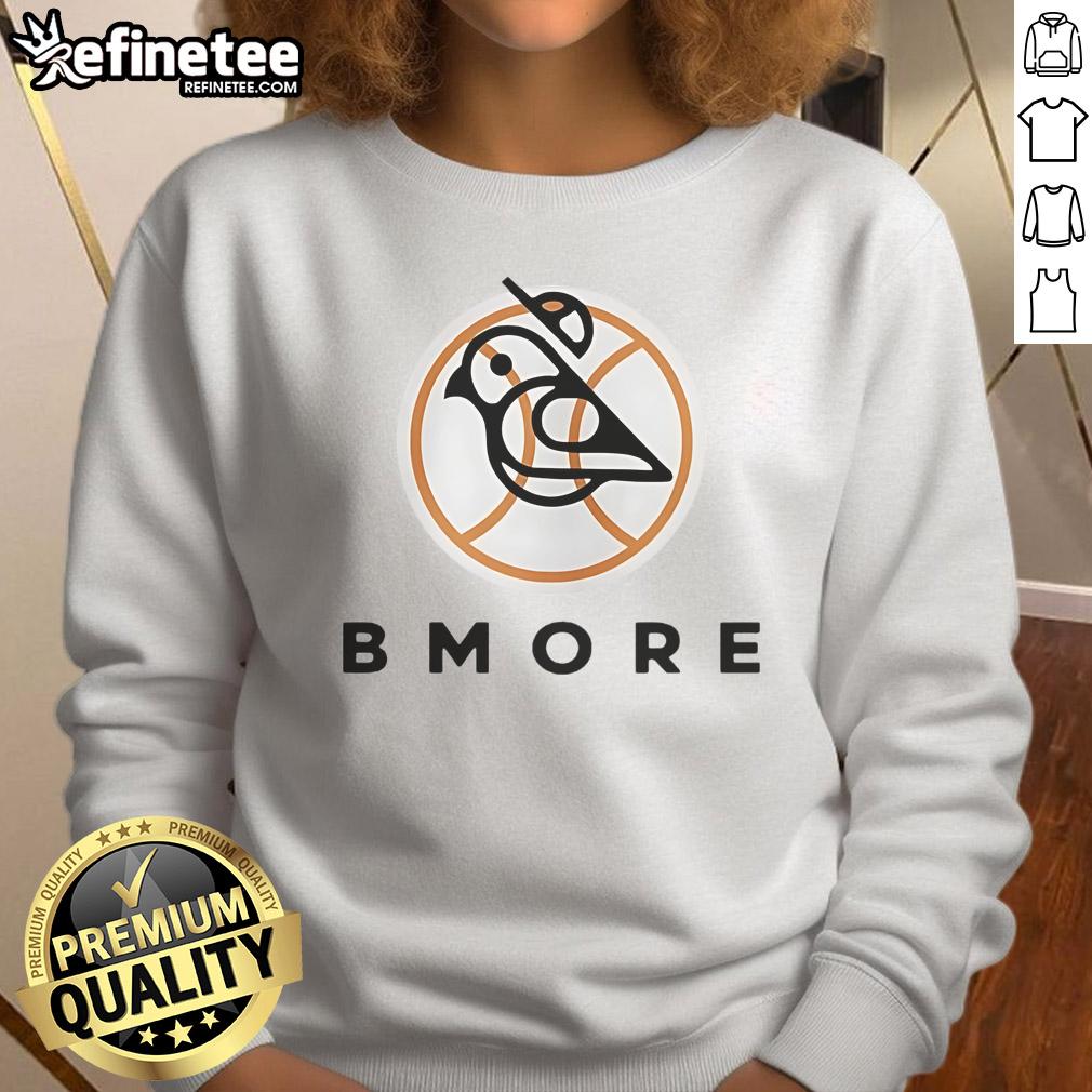Official Bmore Bird Baltimore Orioles Logo Sweatshirt Official Baltimore Orioles logo sweatshirt featuring the Bmore Bird design, perfect for fans and casual wear.