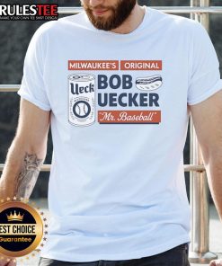 Official Bob Uecker Mr. Baseball 2025 T-Shirt featuring a vintage design and iconic baseball graphics.