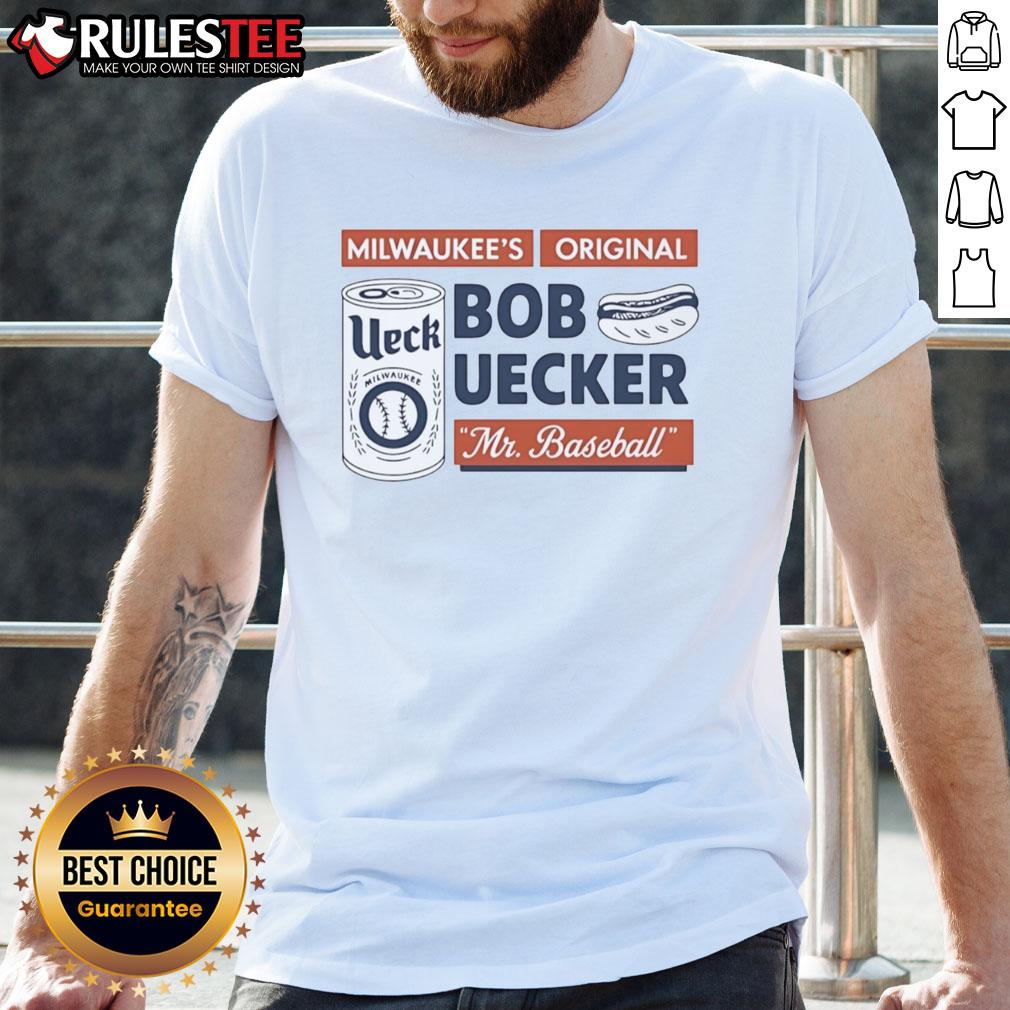 Official Bob Uecker Mr Baseball 2025 T Shirt Official Bob Uecker Mr. Baseball 2025 T-Shirt featuring a vintage design and iconic baseball graphics.
