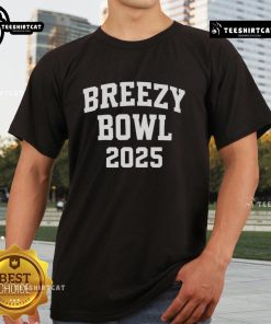 Official Breezy Bowl 2025 T-Shirt featuring vibrant graphics and a comfortable fit, perfect for fans and events.