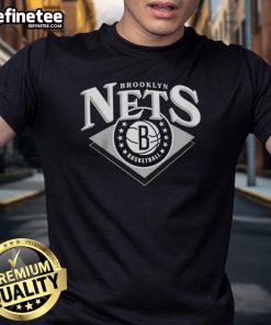 Brooklyn Nets NBA T-Shirt featuring team logo and colors, perfect for fans and casual wear.