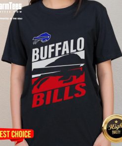 Official Buffalo Bills Royal Teamwork Ladies Tee featuring vibrant team colors and stylish design for female fans.