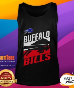 Alt Text: Official Buffalo Bills Royal Teamwork Tank Top featuring team logo, perfect for fans showing their support.