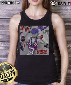 Official Buffalo Bills 'The Life Of A BFLOgirl' Tank Top featuring team colors and logo, perfect for fans.