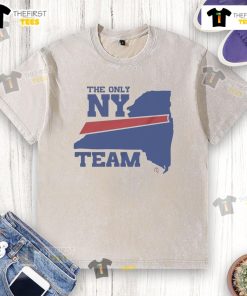 Official Buffalo Bills washed t-shirt, featuring team logo, perfect for fans of the only New York team.