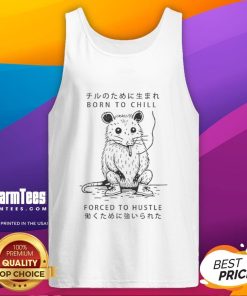 Official Busy Possum 'Born To Chill, Forced To Hustle' Tank Top in vibrant colors, perfect for relaxed summer days.