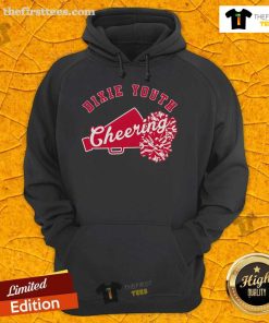 Official Cheerleading Pom Poms Hoodie in vibrant colors, perfect for cheer teams and fans, showcasing school spirit.