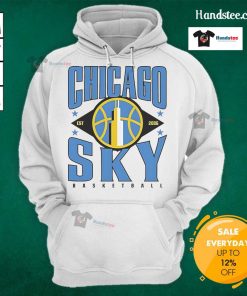 Vintage Chicago Sky Basketball hoodie with official logo, established 2006, showcasing team pride and style.