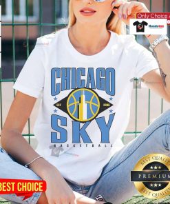 Alt Text: Vintage Chicago Sky Basketball tee for ladies, established 2006, featuring the official logo in stylish design.